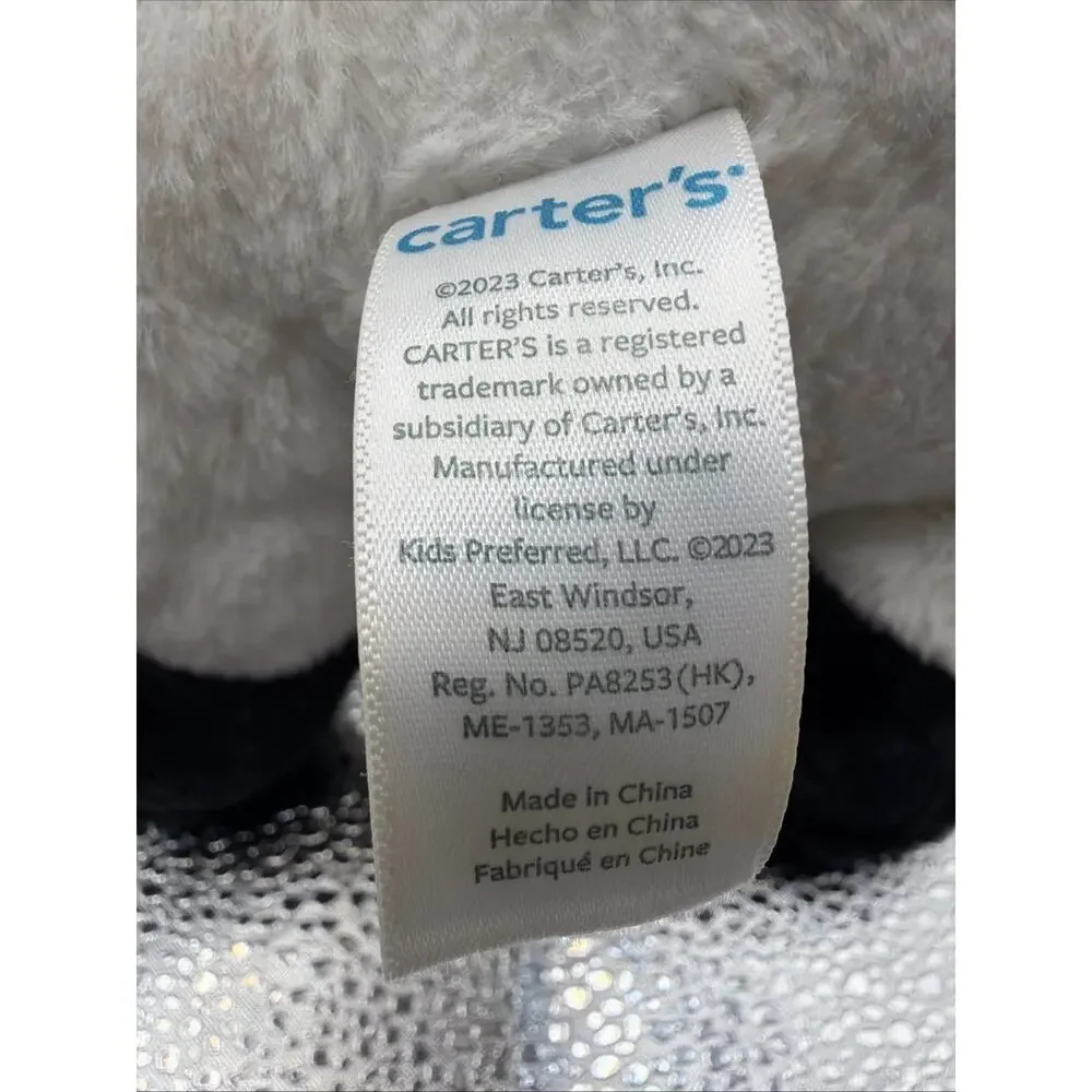 Carters Black and White Cow Waggie Wind Up Musical Plush Hey Diddle Diddle